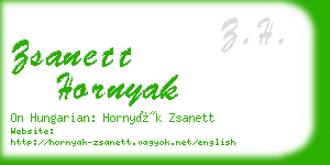 zsanett hornyak business card